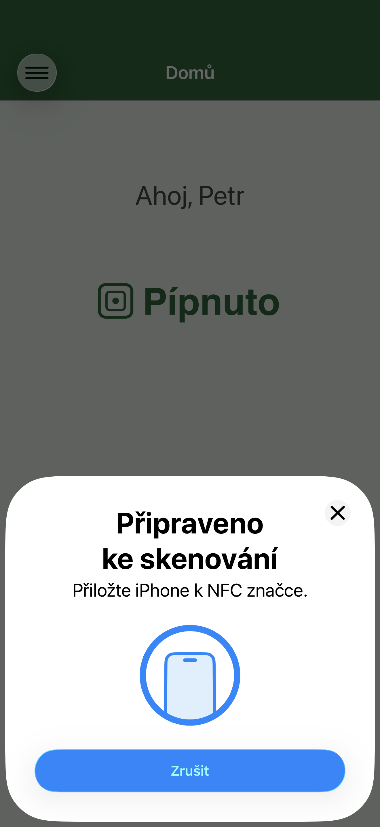 Připraveno ke skenování